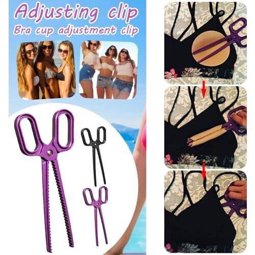 2PC The Cup Adjuster, Bra Cup Adjustment Clip, Access The Chest Pad Scissors Control Clip Sports Bra Pad Removal Replacement Too