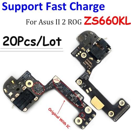20Pcs/Lot,100% Original New For Asus II 2 ROG ZS660KL Mic Microphone Flex Cable Ribbon With Mic Microphone Autio Jack