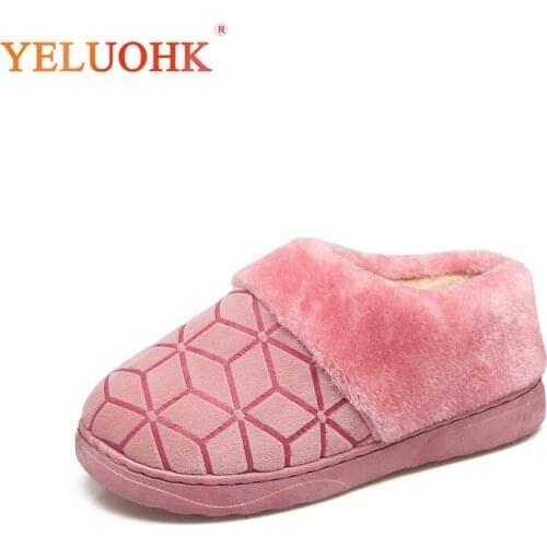 2018 Winter Slippers Women Home Shoes Slip On Indoor Shoes Female Slippers Plush Warm
