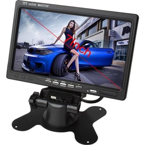 7 Inch HD 800*480 TFT- LCD Screen Car Monitor for Rear View Camera Auto Parking Backup Reverse Headrest Monitor