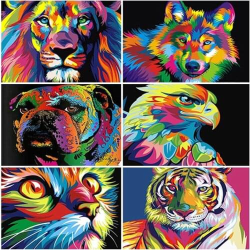 Diy 5D Diamond Painting Full Square Drill Cross Stitch Rhinestone Mosaic Cartoon Animal Diamond Embroidery Mosaic Home Decor