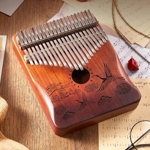 Byla Kalimba 17 Key Thumb Piano Mahogany Wooden Mbira Musical Instrumentos Musicales 30 Key Instruments Calimba Machine Teclado