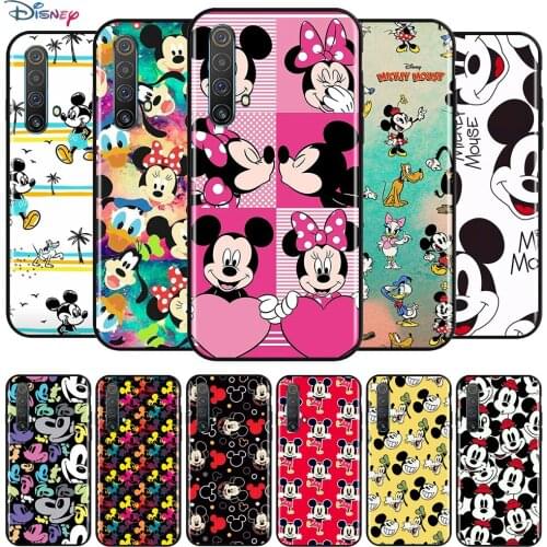 Disney Cartoon Animation Mickey Mouse Collection For OPPO Reno 5 K 4 Lite 3 Pro Plus SE A 10X Zoom 2 Z F ACE 5G Black Phone Case