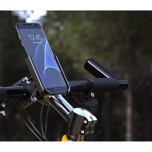 Aluminum Alloy Motorcycle Bicycle Phone Navigation Holder Support Handlebar Rearview Mirror Mount Clip Bracket for Mobilephone