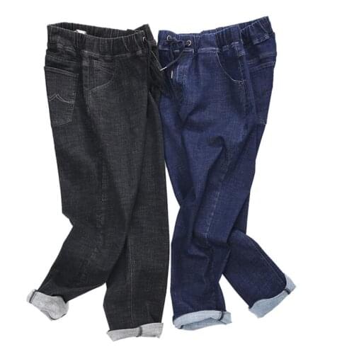 Mens jeans trousers stretch large size 8XL 9XL 12xl autumn classic casual jeans