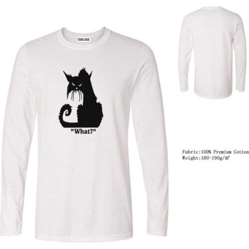 TARCHIA T-Shirts 2021 New Design pullover Long Sleeve 100% Cotton Tees Tops Mens Slim Casual T Shirts Homme Fashion