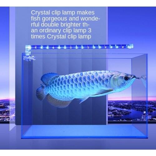Crystal clip lamp high-brightness aquariums water plants lighting small turtle waterproof lamp holder aquarium led lighting