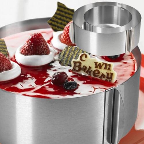 16-30cm Round Adjustable Cake Molds Stainless Steel Mousse Ring Baking Mould Bakeware Cake Decorating Tools Kitchen Utensils
