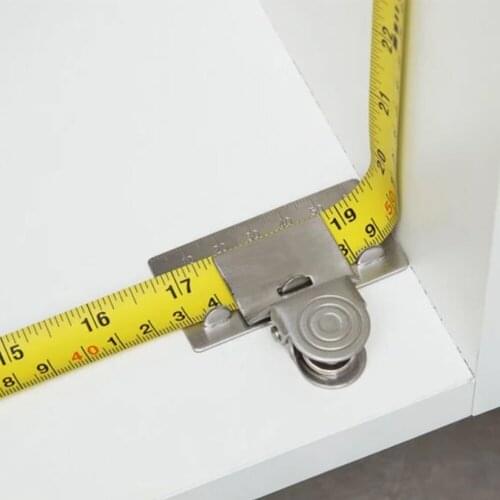 1pc Metal Measuring Tape Clip Holder Precise and clear Measuring Tool Woodworking Accessories Wood Measure Locate Tools
