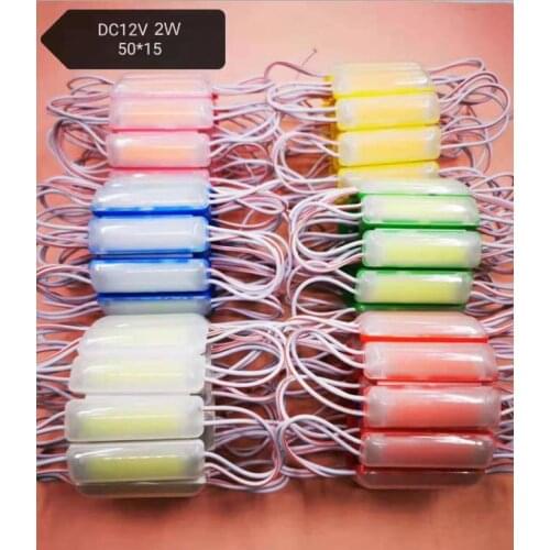 2W 50mmx15mm mini led module slim small size letter lightbox cob led module injection len outside AD board backlight DC12v