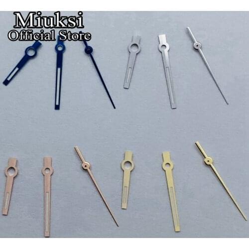 Miuksi silver gold rose gold watch hands green luminous hands fit Miyota8215 8205 821A Mingzhu DG2813 3804 Seagull 1612 movement