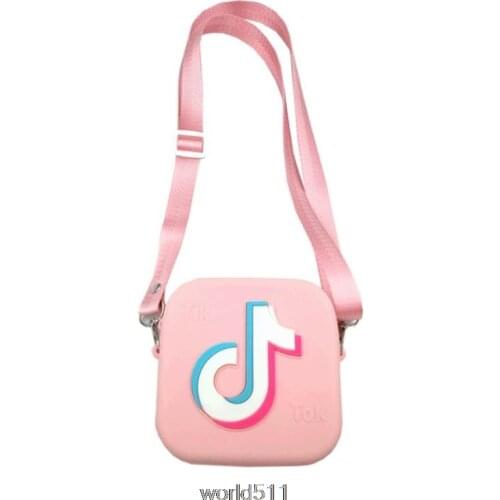 Fashion Tik Tok Women Famous Design Messenger Contrast Color Wide Strap Girls Shoulder Square Sling Crossbody Bag