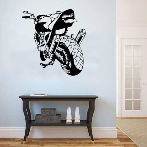 Motorbike Wall Sticker Door Art Decal For Childrens Bedroom Cars Decals Stickers Vinyl Art Mural DW11070