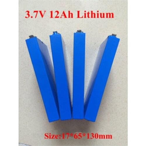 1pc Sample 1765130 3.7v 12ah 12000mah Polymer 3.7v Battery Pouch 3.7v 30 High Drain 60A Lithium for Diy Power Pack 12ah Electric