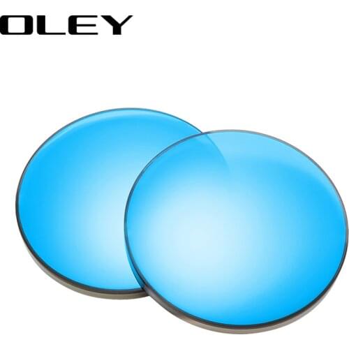 OLEY Anti-blue light Color 1.56 1.61 1.67 Prescription CR-39 Resin Sun Glasses Lenses Myopia Polarized Lens Y0201