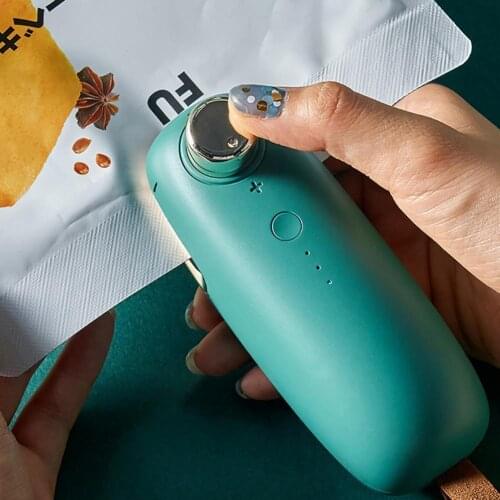 Portable Portable Mini Heat Sealing Machine Sealer USB Charging Pressure Kitchen Bag Sealer Food Storage Sealing Bag Clip Sealer