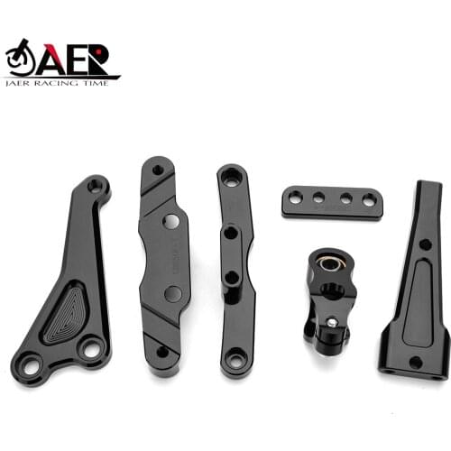 JAER Motorbike CB650F CNC Adjustable shock absorber direction damping bracket Steering Stabilize Damper Mount For Honda CB650F