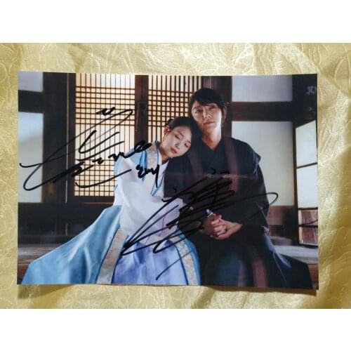 Hand signed Lee Ji Eun IU LEE JOON GI autographed photo 5*7 Scarlet Heart Ryeo K-POP 0420B