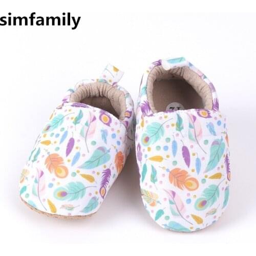 [simfamily]Baby Boy Girl Shoes Newborns Baby Shoes First Walkers Soft Infant Toddler Shoes Cute Printed Shoes Infant Shoes