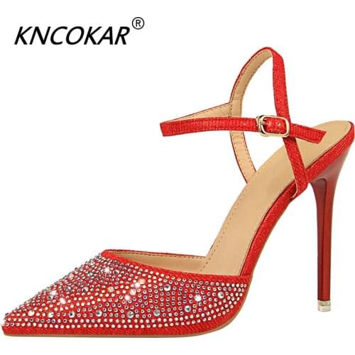 KNCOKAR Stylish Party Pumps With Stiletto Heels And Pumps With Pointed Colorful Ultra High And 10.5 Cm Sexy Heels d099