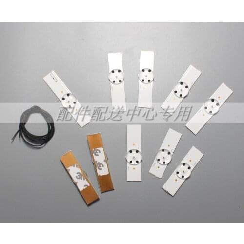 20Pcs x Led Strips 3v CSP Lens Bulbs Diodes 32-65 inch TV Optical Lens Fliter Backlight w/ cable Double-side Tape