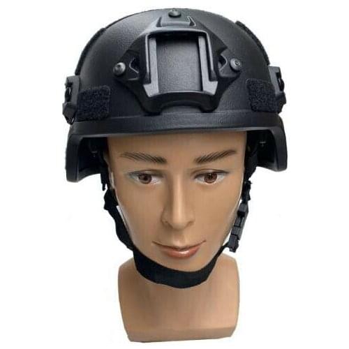 UHMW-PE BALLISTIC IIIA BULLET PROOF HELMET BLACK New High Quality Size L