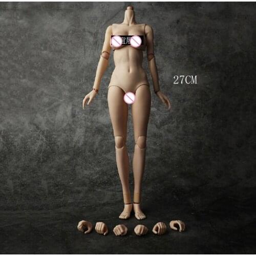 In Stock 1/6 Scale Female Figure Accessory 27cm Woman Remove Joint Body Artist Art Painting with Soft Bust Model for 1:6 Head