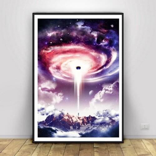 Whormhole Anime Art Canvas Poster Print Home Adornment Posters