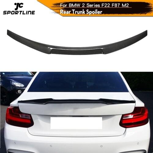 Rear Trunk Spoiler Boot Lip Wing Spoiler For BMW F87 M2 F22 220i M235i Coupe 2014 - 2019 Carbon Fiber