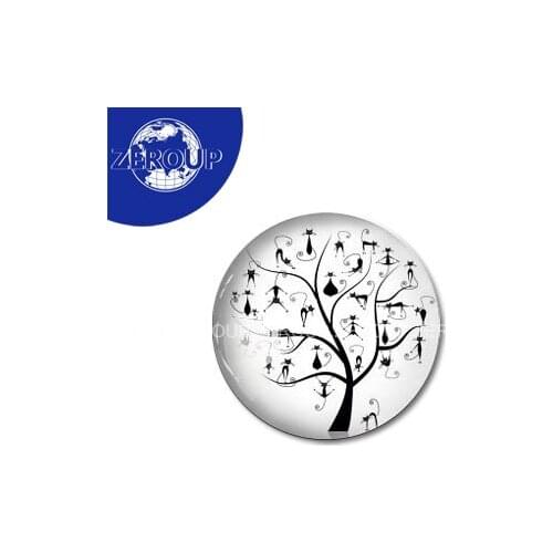 ZEROUP 20pcs/lot 12mm 20mm 25mm 30mm DIY handmade round photos Glass Cabochon body jewelry finding Fit Cameo Blank Settings