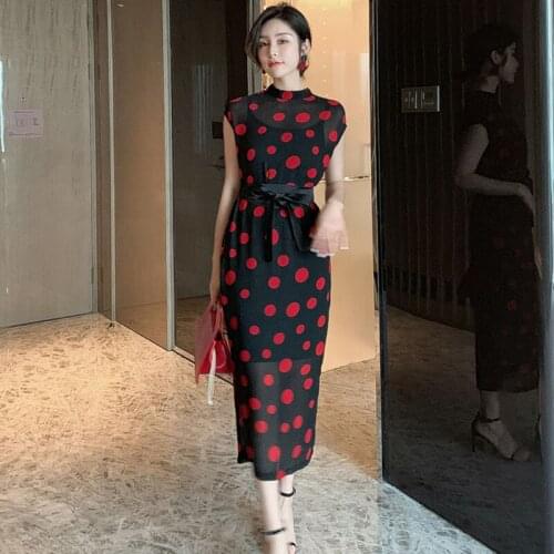 2 Piece Dress Summer Elegant Short Sleeve O Neck Women Dress Office Bandage Sexy Party Dress Bodycon Dot Pencil Dresses Vestidos