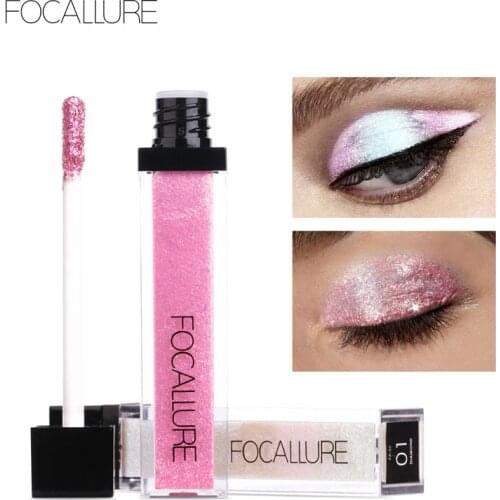 FOCALLURE Liquid Eyeshadow Sequins Super Shimmer Holograhic Shiny waterproof long lasting Eye shadow Eye makeup