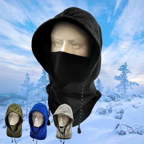 Winter Warm Hat Tactical Balaclava Ski Face Mask Windproof Fleece Hood Hat Sports Windproof Neck Thermal Men And Woman Hat