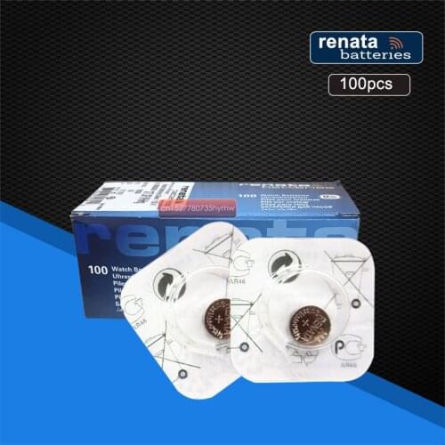 100pack Renata Swiss 1.55V Battery For Watch Silver Oxide 364 SR621SW Batteries