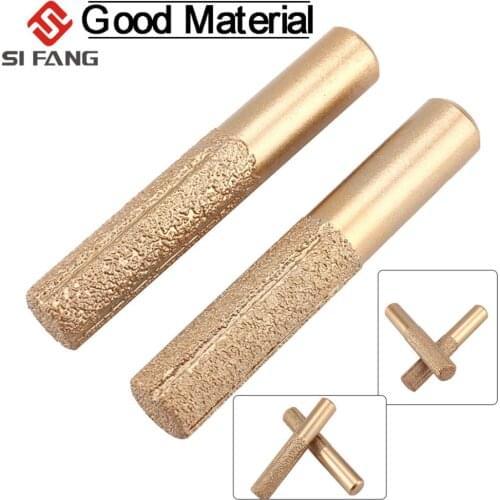 2PC Straight Brazed Diamond Profile Wheel Router Bit Wear-resistant Type Engraved Granite Diamond Metal Powder Engraving Machin