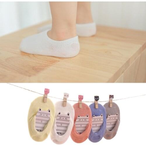 3Pairs Candy Baby floor socks Girls Boys Cute cotton Anti slip Infant Elastic Socks Unisex First Walker Shoes Soft Soled 1-3Y