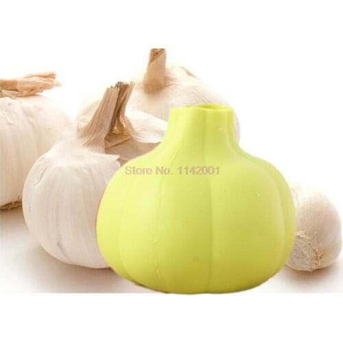 500pcs Magic Silicone Garlic Peelers & Zesters Peel Easy Kitchen Fruit & Vegetable Tools garlic shape random color kitchen tool