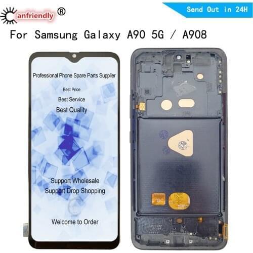 6.7" LCD For Samsung Galaxy A90 5G A908 SM-A908B A908N A9080 LCD Display Screen Touch Panel Digitizer With Frame Assembly