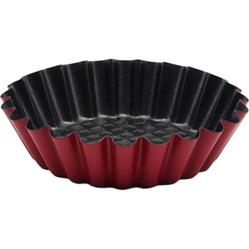 AsyPets Egg Tart Mould High Carbon Steel Chrysanthemum Shape Pastry Cakes Mold-25