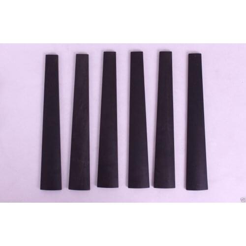 Free shipping 6 pcs 4/4 Violin Fingerboard Ebony wood Violin Parts New YInfente