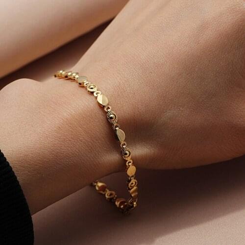 21.5CM,Mens Women Bracelet Vacuum Gold Color & Copper,Wide Bangle for Women,GP Hand Chain Jewelry Ethiopian/Arab