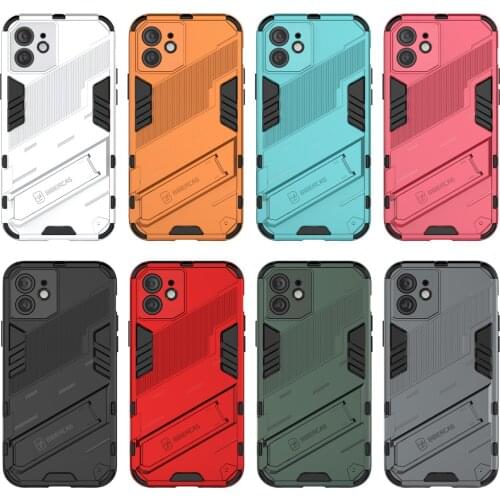 Armor Phone Cases for iPhone 12 11 Pro Max XR XS 6 7 8 Plus SE 2020 Hybrid Protection Cover with Stand Magnetic Car Function