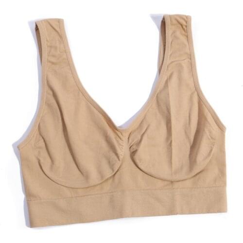 3Pcs/set Sports Vest Bra For Women Seamless Yoga Gym Fitness Single Layer Sexy Breathable Small Vest Bra