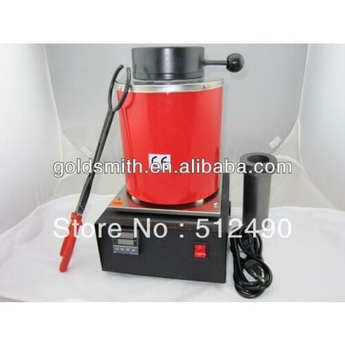 Diy 220V/2KG gold melting equipment electric smelter with extra 1pc 2kg crucible plier