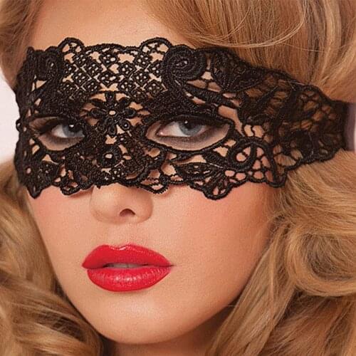 Sex Toys for Couple Mask Costume Erotic Toys Eye Mask Gothic Black Nightclub Dance Party Mask Mysterious Women Lace Eye Mask