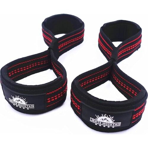 Figure 8 Lifting Straps with Padded Perfect for Heavy Deadlifts Weightlifting Powerlifting Crossfit Bodybuilding Gym Equipment