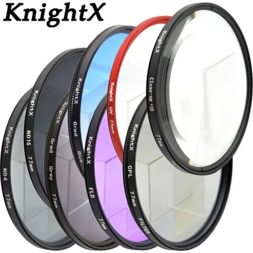 KnightX 49MM 52MM 55MM 58MM 62MM 67MM 72 77MM nd filter for Canon eos 7d 60d camera Nikon d3300 d5100 Sony set photo Lens color