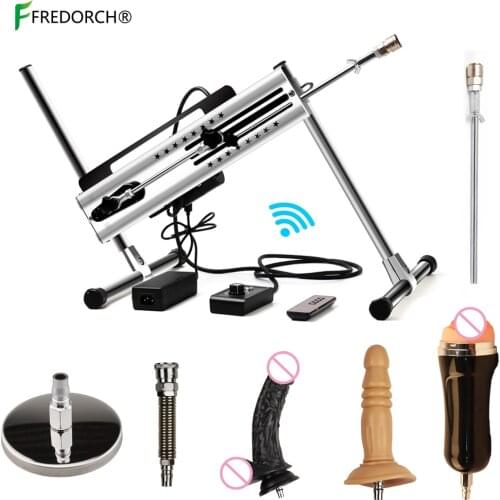 FREDORCH 120W Quiet Automatic Sex Machine Vibrator Vac u Lock 30db Masturbation Sex Toys for Women and men, Black Dildos