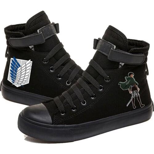 Attack on Titan Printed High Top Canvas Shoes Cozy Sneakers