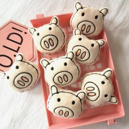 Cat toy Cute pink plush pig, net celebrity cartoon three-dimensional doll, Korean version of soft cute catnip toy